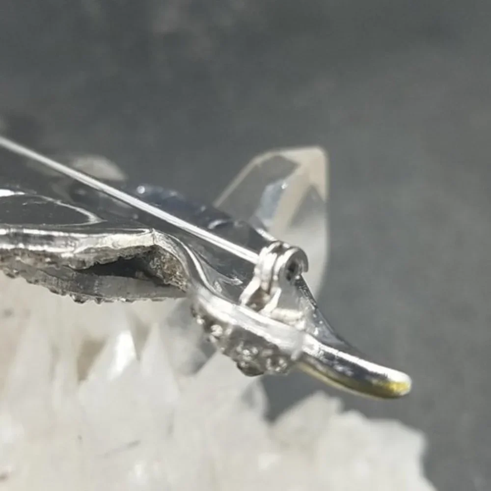 Authentic Art Deco Pave’ Rhinestone Bird Brooch